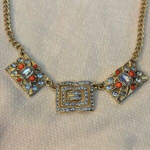 Vintage gold and coral necklace